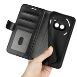 EIDERWOOD Nothing Phone (2a) / (2a) Plus Leather Flip Case with Wallet - Black