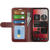 EIDERWOOD Nothing Phone (2a) / (2a) Plus Leather Flip Case with Wallet - Brown