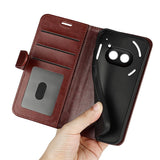 EIDERWOOD Nothing Phone (2a) / (2a) Plus Leather Flip Case with Wallet - Brown