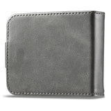 EIDERWOOD Samsung Galaxy Z Flip7 FE / Flip6 Faux Leather Flip Case with Cardholder & Stand Function - Grey