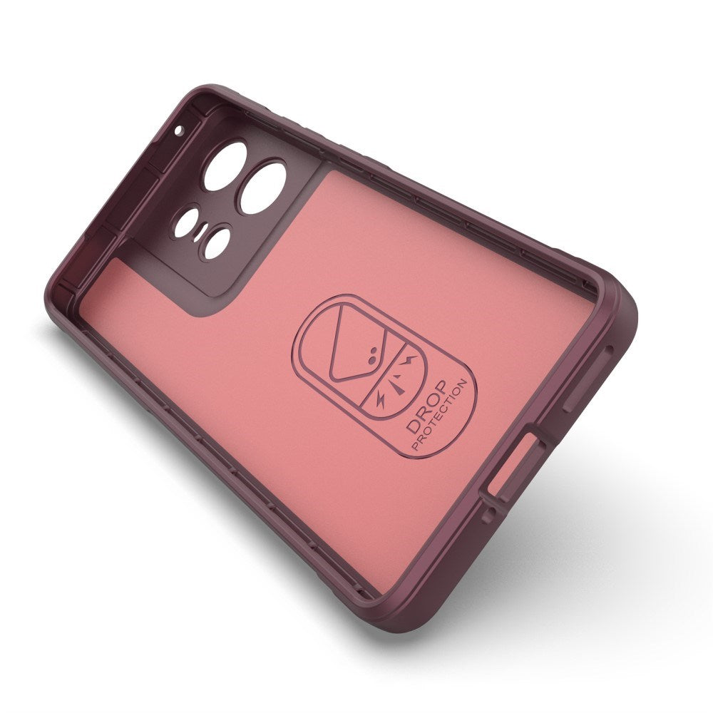 EIDERWOOD Motorola Edge 50 Pro Flexible Plastic Case - Wine Red