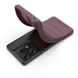 EIDERWOOD Motorola Edge 50 Pro Flexible Plastic Case - Wine Red