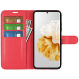 EIDERWOOD Huawei Pura 70 Faux Leather Flip Case with Cardholder & Stand Function - Red