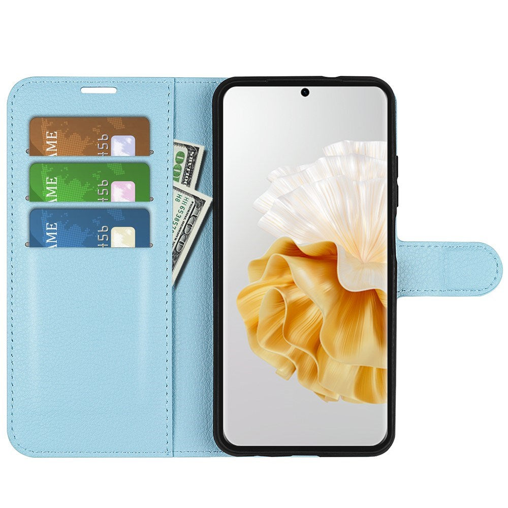 EIDERWOOD Huawei Pura 70 Faux Leather Flip Case with Cardholder & Stand Function - Blue