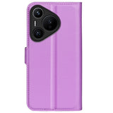 EIDERWOOD Huawei Pura 70 Pro / 70 Pro+ (Plus) Faux Leather Flip Case with Cardholder & Stand Function - Purple