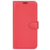 EIDERWOOD Honor 200 Lite Faux Leather Flip Case with Cardholder & Stand Function - Red