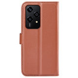 EIDERWOOD Honor 200 Lite Faux Leather Flip Case with Cardholder & Stand Function - Brown