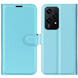 EIDERWOOD Honor 200 Lite Faux Leather Flip Case with Cardholder & Stand Function - Blue