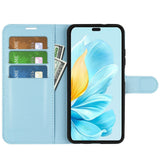 EIDERWOOD Honor 200 Lite Faux Leather Flip Case with Cardholder & Stand Function - Blue