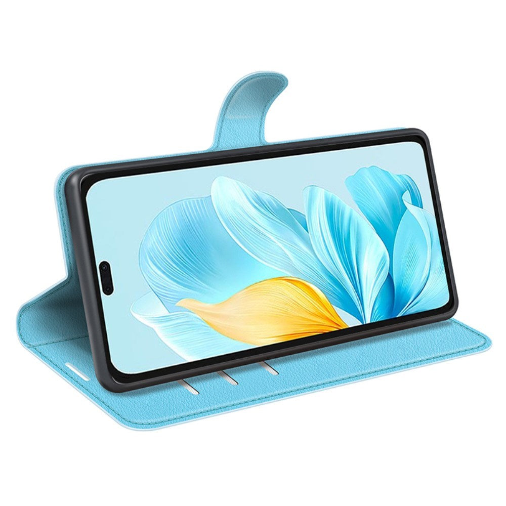 EIDERWOOD Honor 200 Lite Faux Leather Flip Case with Cardholder & Stand Function - Blue