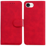 EIDERWOOD iPhone 16e Leatherette Flip Case with Stand Function & Card Holder - Red