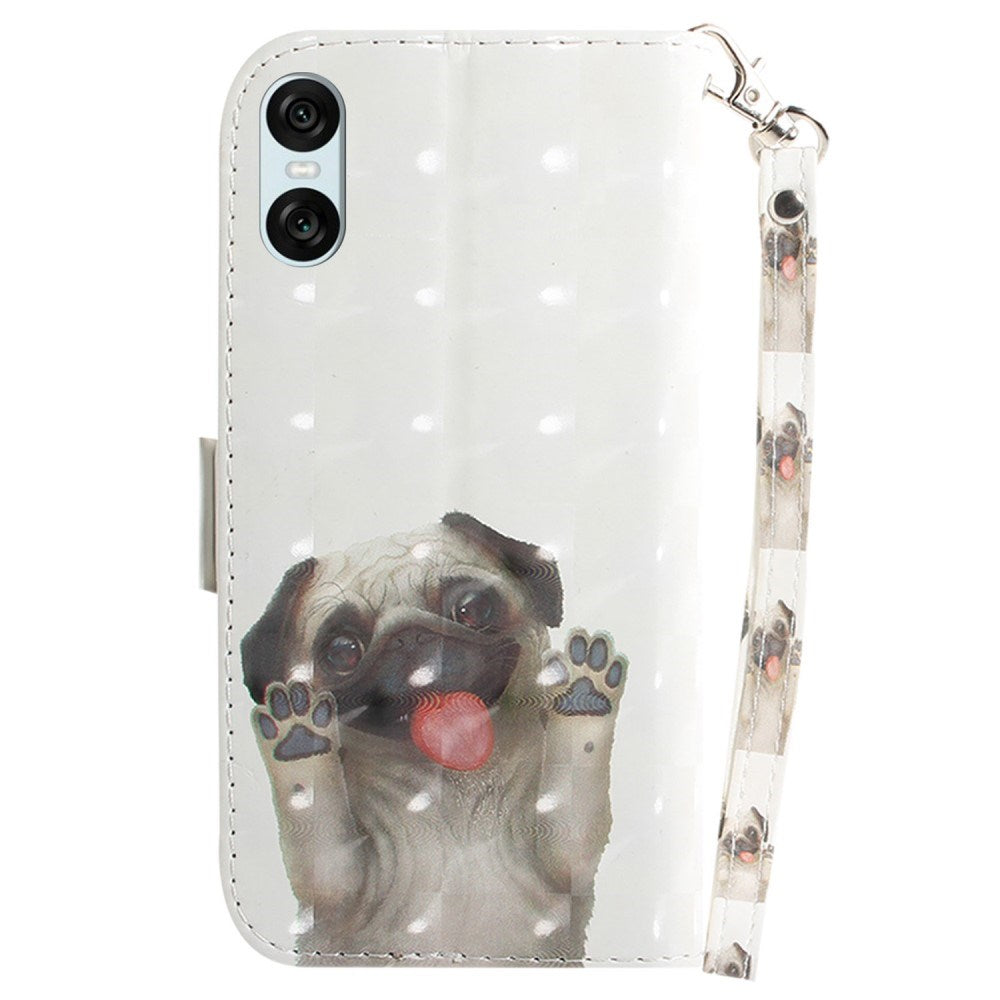 EIDERWOOD Sony Xperia 5 VI Leatherette Case w. Purse & Strap - Cute Dog