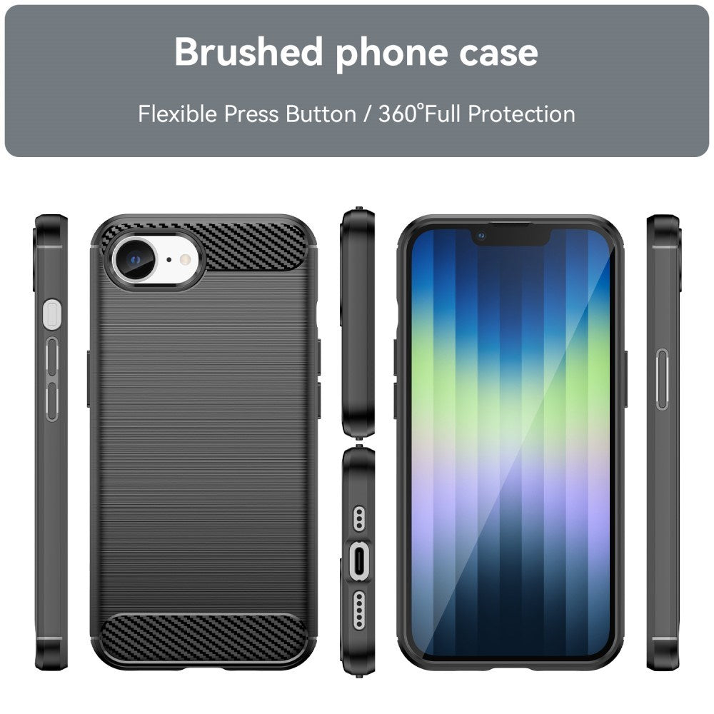 EIDERWOOD iPhone 16e Brushed Carbon Case - Black