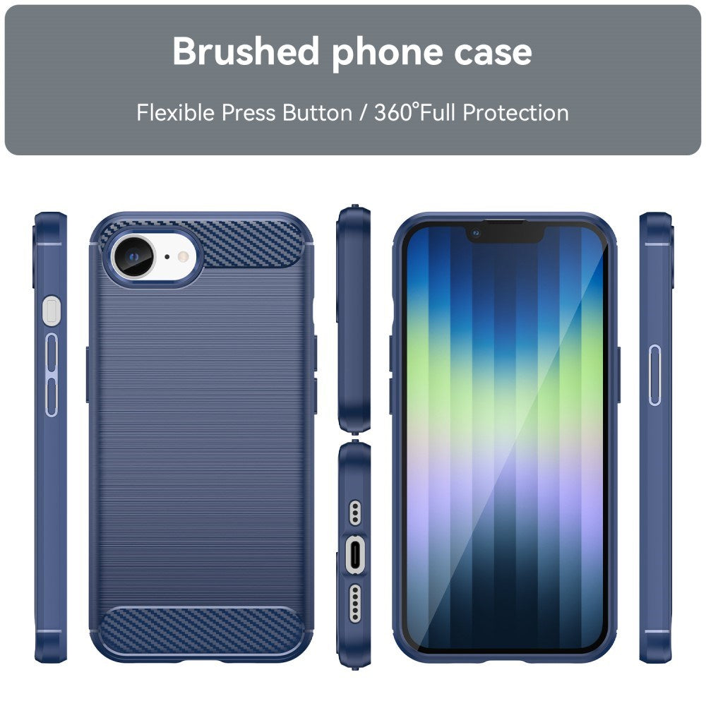 EIDERWOOD iPhone 16e Brushed Carbon Case - Blue