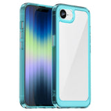 EIDERWOOD iPhone 16e Hybrid Plastic Case - Transparent / Turquoise