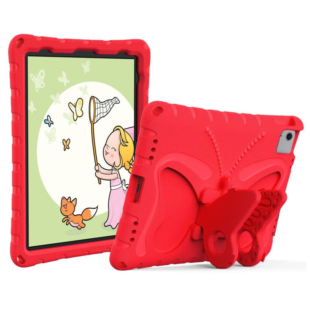 EIDERWOOD iPad Air 11" (2024) Kids Case - Butterfly Kickstand Case - Red