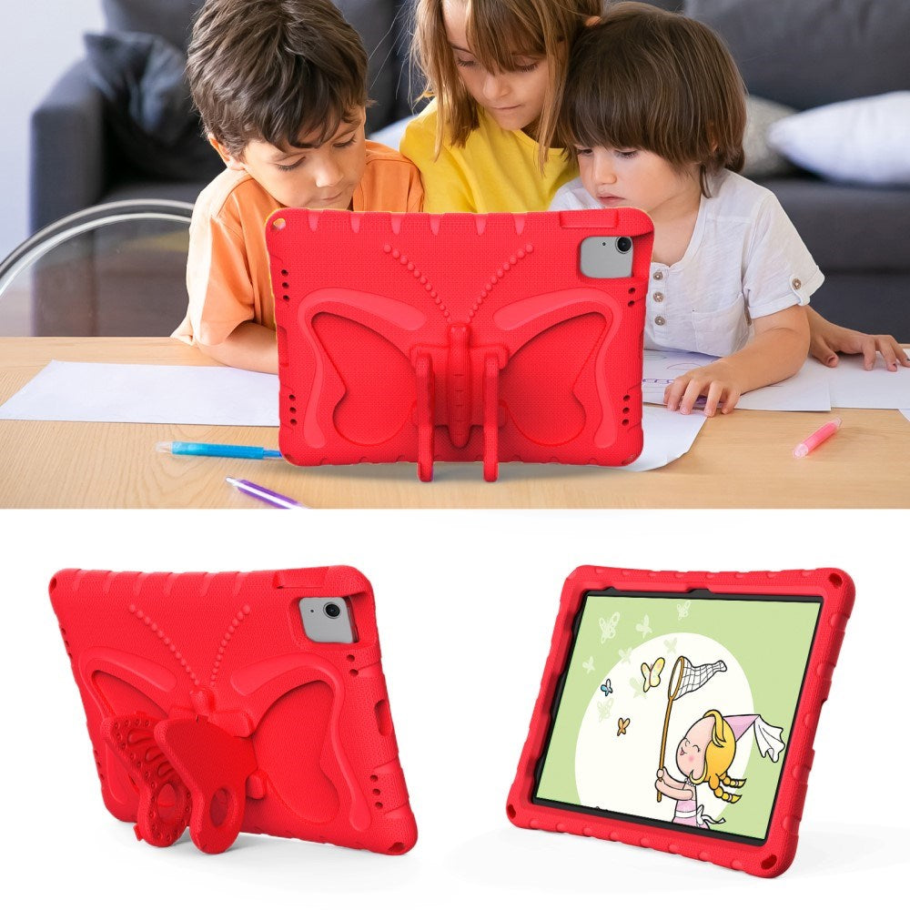 EIDERWOOD iPad Air 11" (2024) Kids Case - Butterfly Kickstand Case - Red