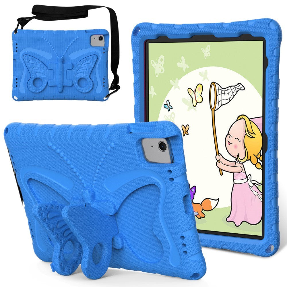 EIDERWOOD iPad Air 11" (2024) Kids Case - Butterfly Kickstand Case - Blue