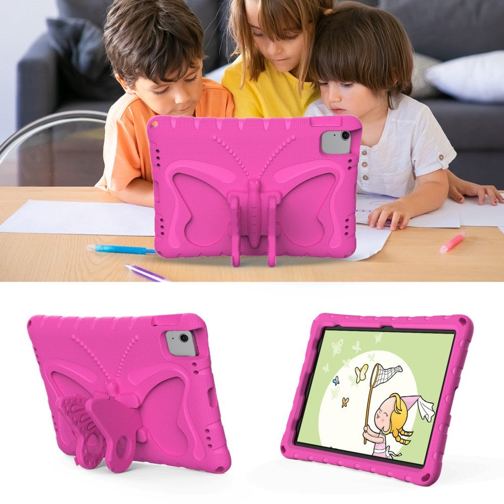 EIDERWOOD iPad Air 11" (2024) Kids Case - Butterfly Kickstand Case - Pink