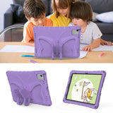 EIDERWOOD iPad Air 11" (2024) Kids Case - Butterfly Kickstand Case - Purple