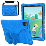 EIDERWOOD iPad Air / Pro 13" (2024) / Pro 12.9" (2022-2018) Kids Case - Butterfly Kickstand Case - Blue