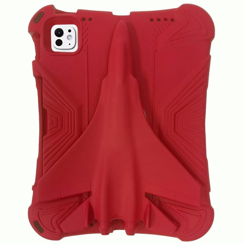 EIDERWOOD iPad Pro 11" (2024) Airplane Super 360 Degree Position Case - Red