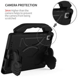 Samsung Galaxy Tab A11+ (Plus) / A9+ (Plus) EIDERWOOD Kids Case - Thumb Kickstand Case - Black