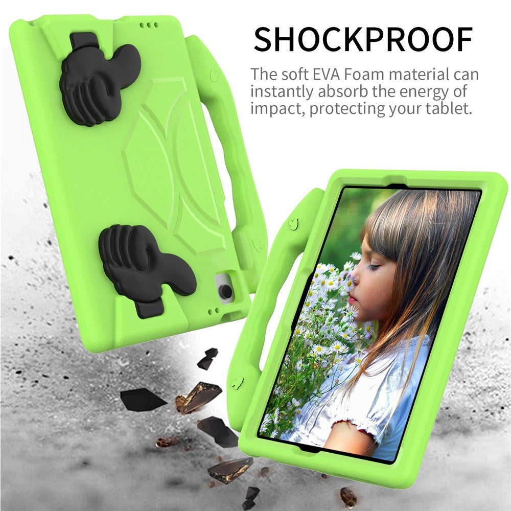 Samsung Galaxy Tab A11+ (Plus) / A9+ (Plus) EIDERWOOD Kids Case - Thumb Kickstand Case - Green