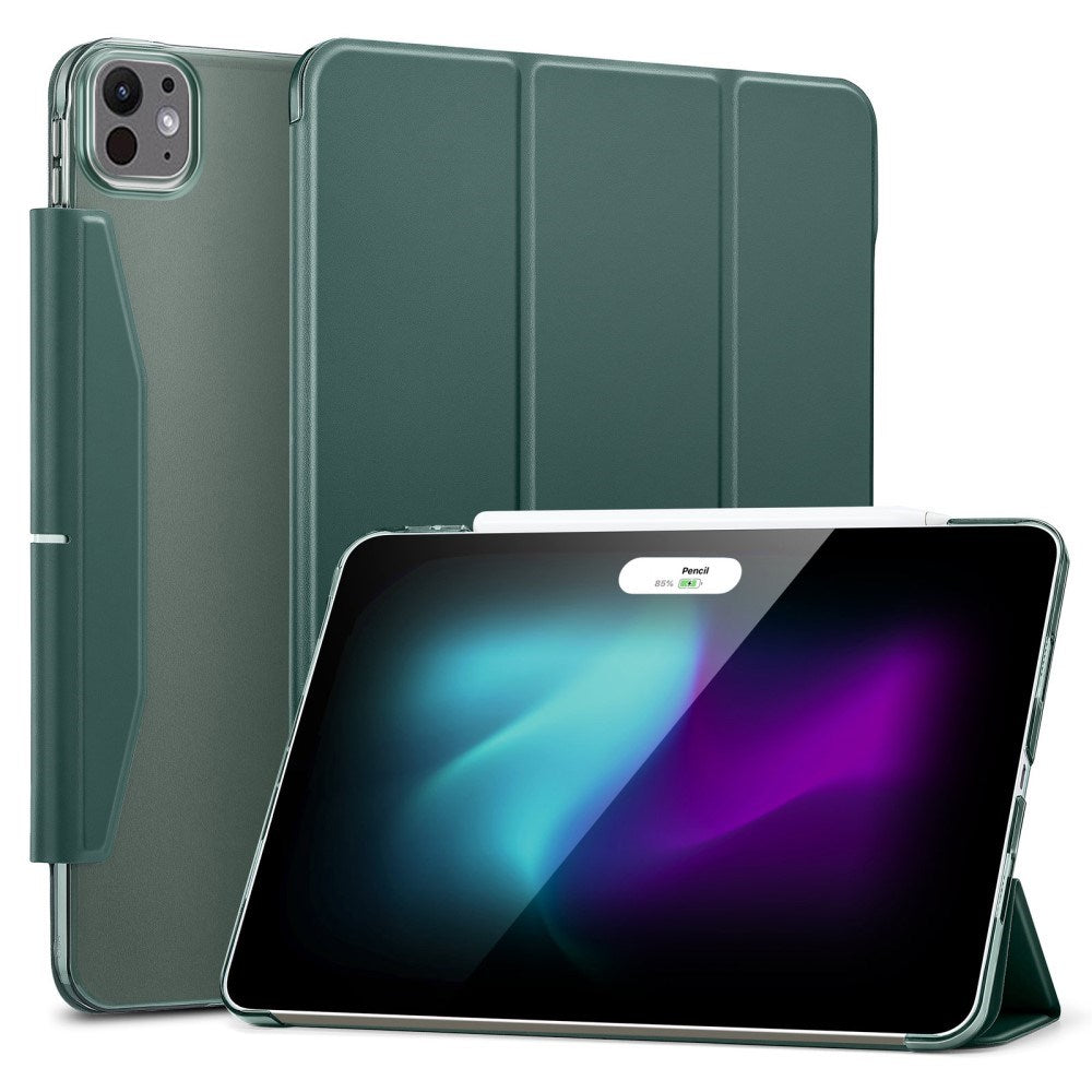 iPad Pro 13" (2024) ESR Tri-Fold Flip Case with Apple Pencil Holder - Green