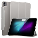 iPad Pro 13" (2024) ESR Tri-Fold Flip Case with Apple Pencil Holder - Grey