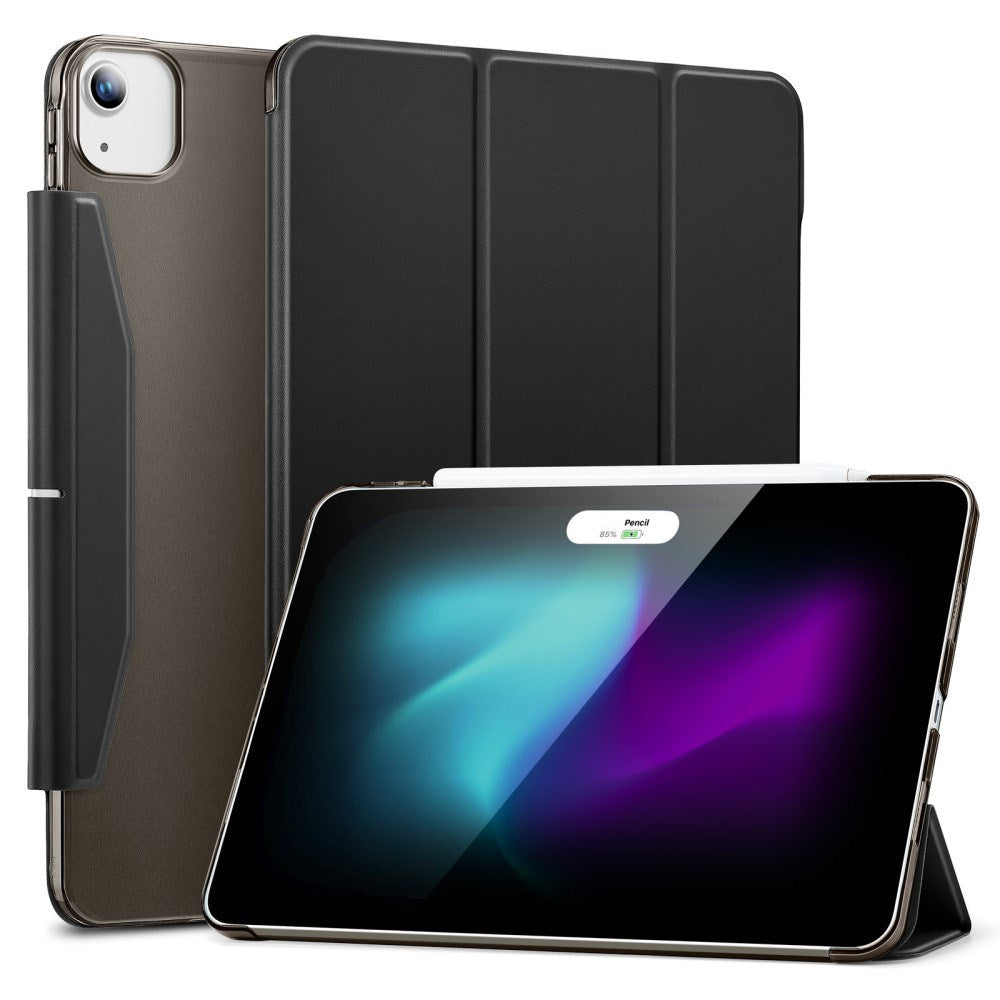 iPad Air 13 (2024) / Pro 12.9 (2022 / 2021) ESR Tri-Fold Flip Case with Apple Pencil Holder - Black