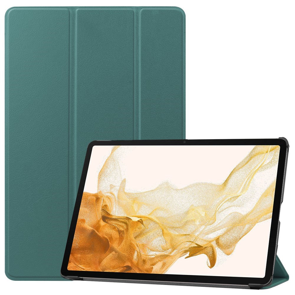 EIDERWOOD Samsung Galaxy Tab S10 Plus Vegan Leather Cover with Stand Function - Green