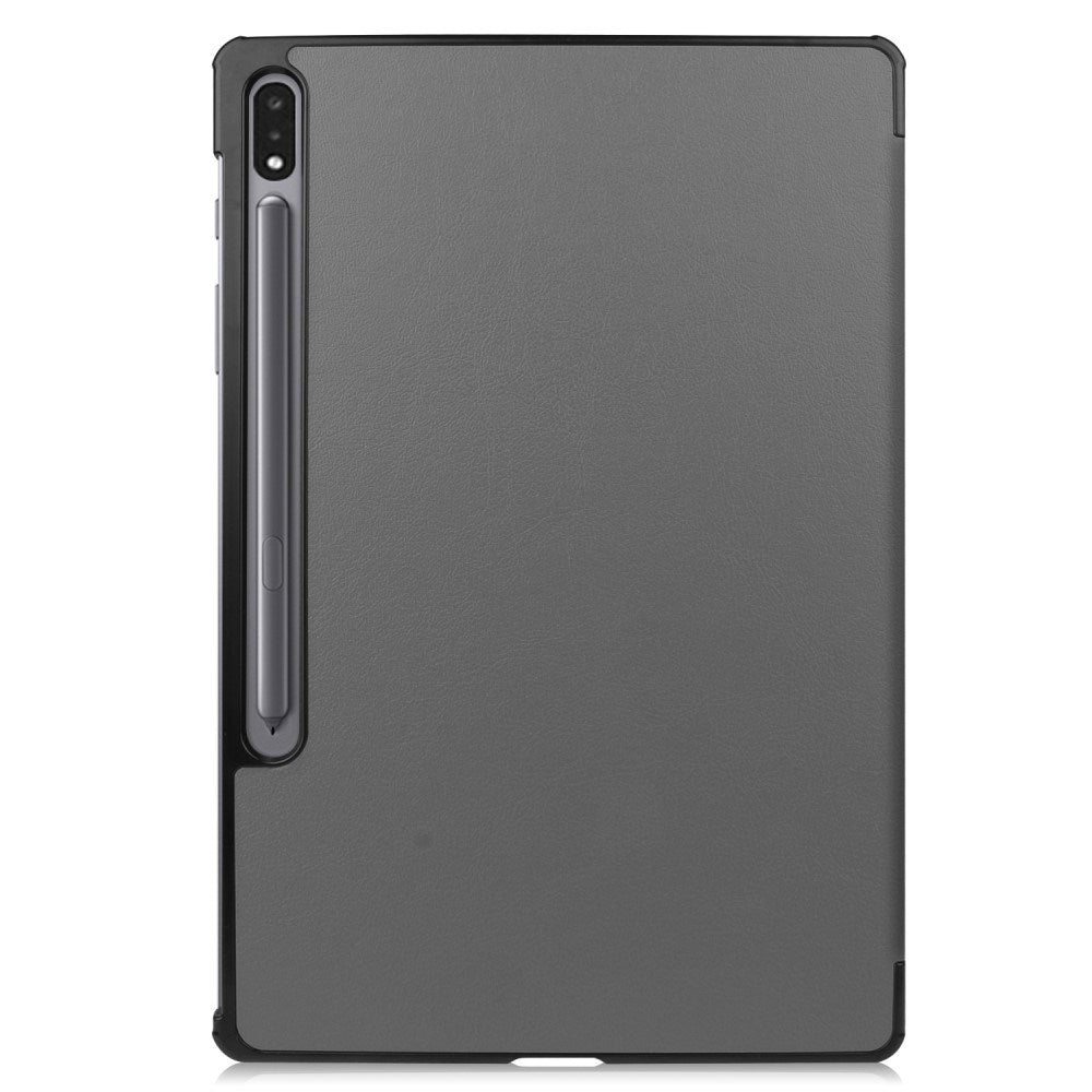 EIDERWOOD Samsung Galaxy Tab S10 Plus Vegan Leather Cover with Stand Function - Grey