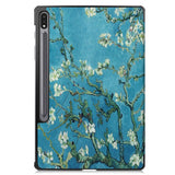 EIDERWOOD Samsung Galaxy Tab S10 Plus Vegan Leather Case with Pattern - Flower