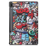 EIDERWOOD Samsung Galaxy Tab S10 Plus Vegan Leather Case with Pattern - Graffiti