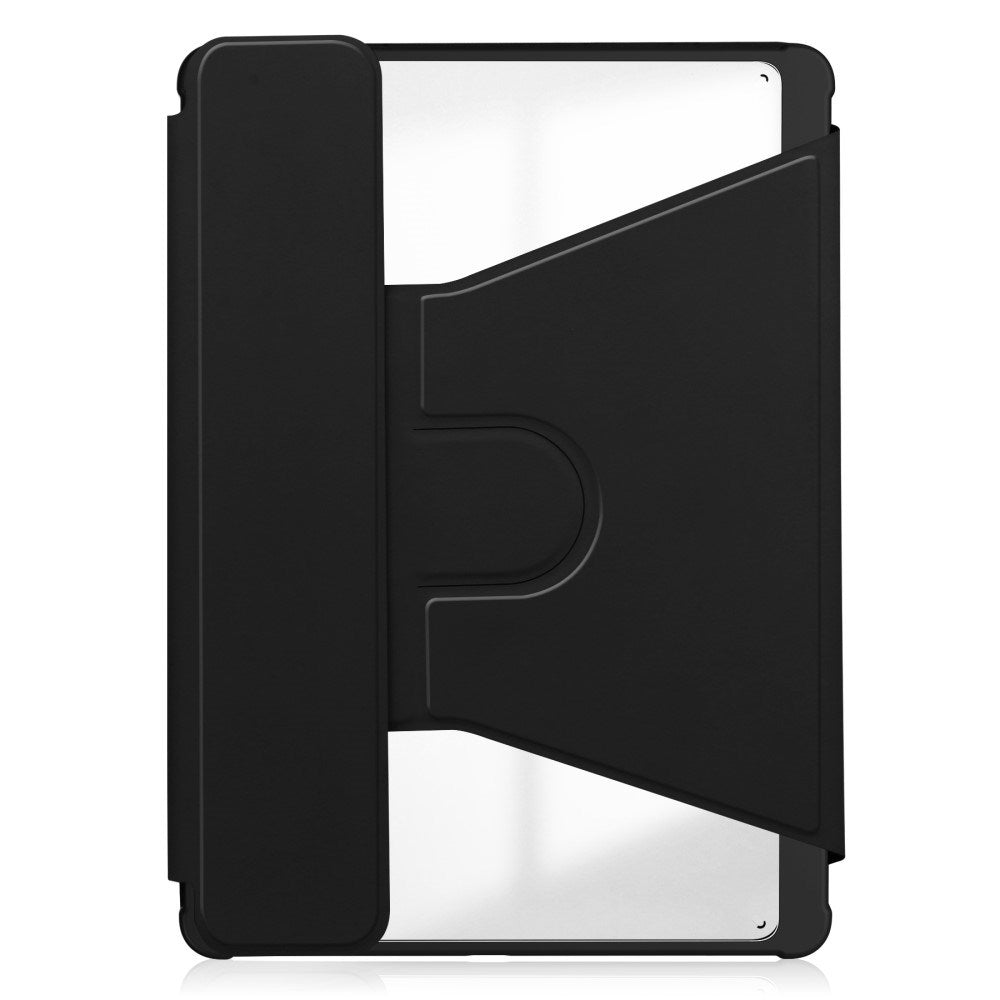 EIDERWOOD Samsung Galaxy Tab S10 Plus Vegan Leather Case with Rotating Stand Function - Black