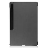 EIDERWOOD Samsung Galaxy Tab S10 Ultra Tri-Fold Leather Case with Stand - Grey