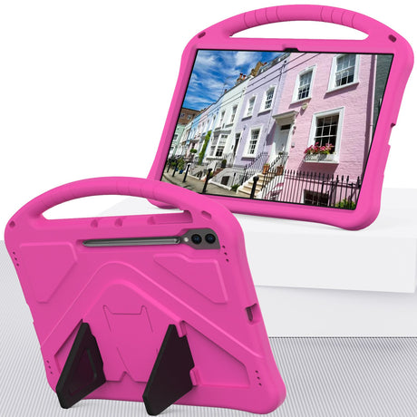 EIDERWOOD Samsung Galaxy Tab S10 Ultra Kids Case with Kickstand - Pink