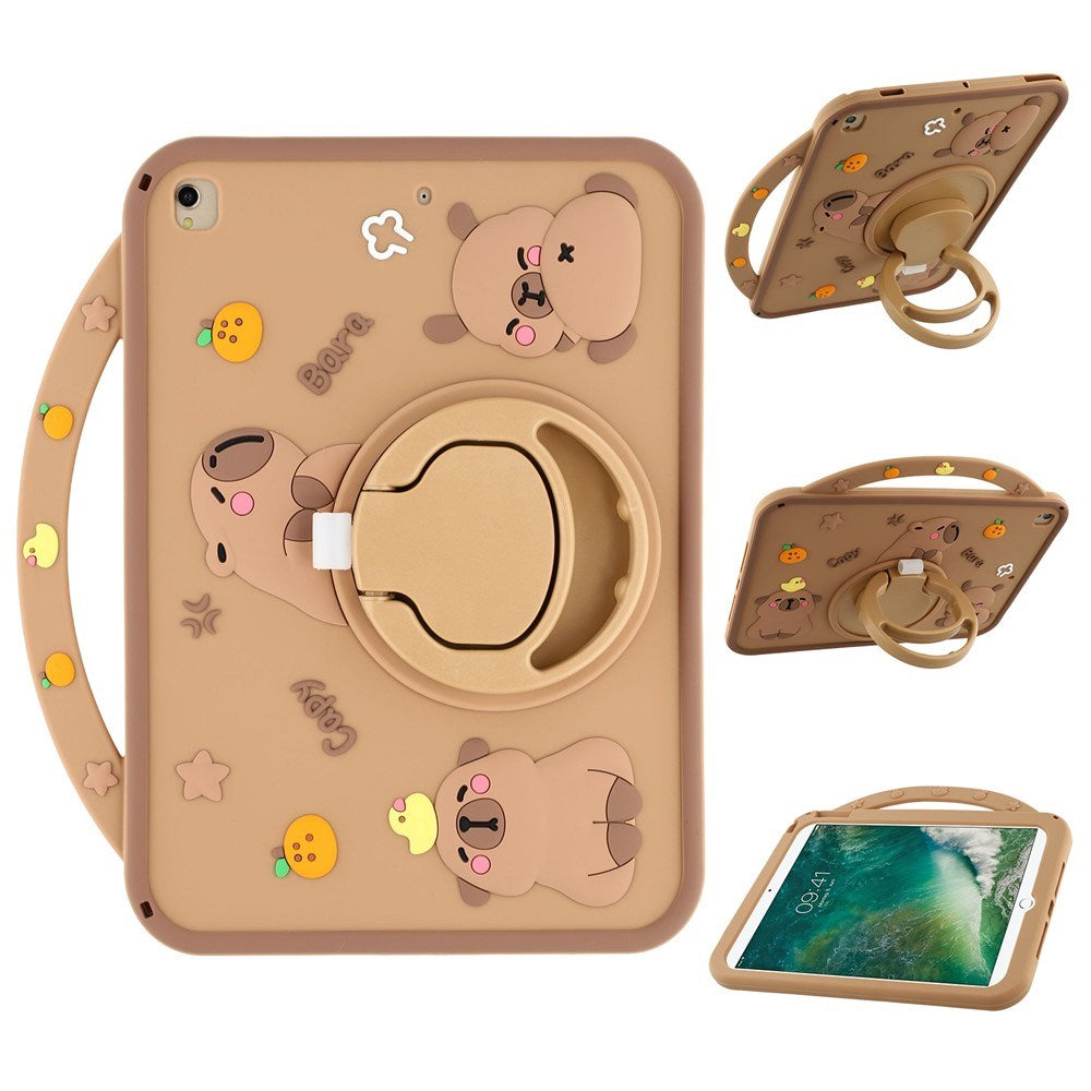 iPad 10.2" (2021 / 2020 / 2019) / iPad Air (2019) EIDERWOOD Silicone Case with Rotating Kickstand - Capybara
