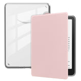 EIDERWOOD Amazon Kindle Paperwhite (2024) Faux Leather Flip Case - Transparent / Pink