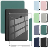 EIDERWOOD Amazon Kindle 11th Generation (2022) Faux Leather Flip Case - Transparent / Light Green