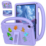 EIDERWOOD Lenovo Tab 10.1" Kids Case with Kickstand & Hand Holder - Purple