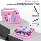 EIDERWOOD Lenovo Tab 10.1" Kids Case with Kickstand & Hand Holder - Pink