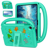 EIDERWOOD Lenovo Tab 10.1" Kids Case with Kickstand & Hand Holder - Green