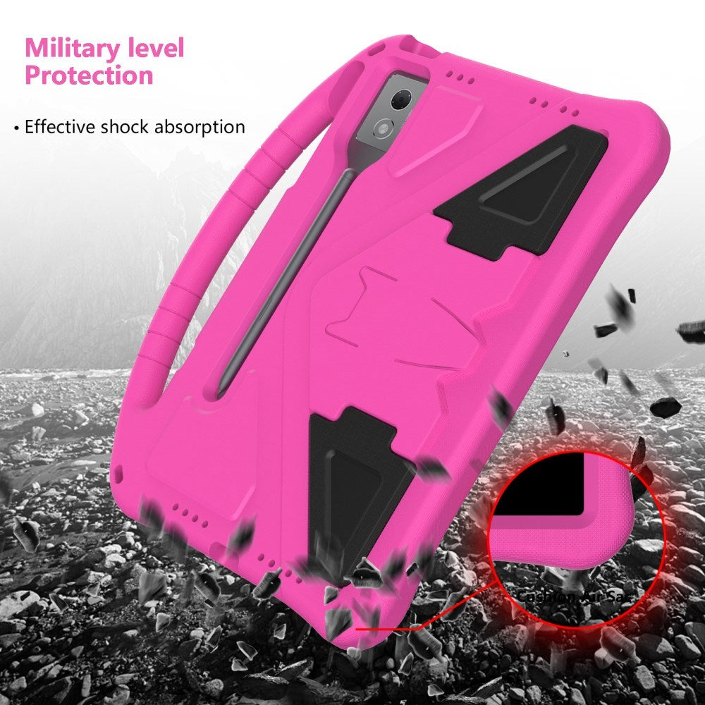 EIDERWOOD Lenovo Idea Tab Pro Anti-Drop Tablet Case with Handle and Kickstand - Pink