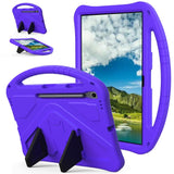 EIDERWOOD Samsung Galaxy Tab S10 FE+ (Plus) Anti-Drop Tablet Case with Handle and Kickstand - Purple