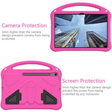 EIDERWOOD Samsung Galaxy Tab S10 FE+ (Plus) Anti-Drop Tablet Case with Handle and Kickstand - Pink