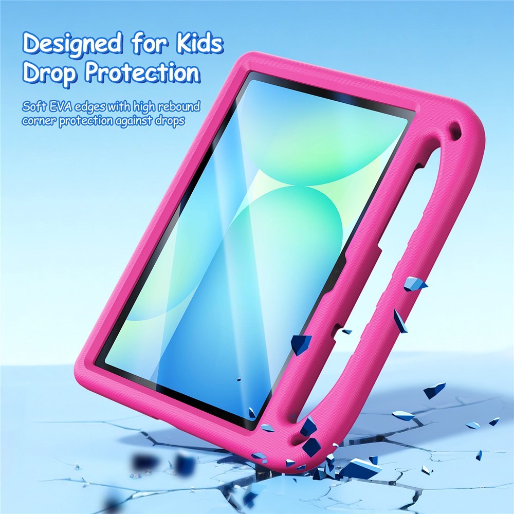 DUX DUCIS Samsung Galaxy Tab S10 Lite / S10 FE / S9 FE / S9 / S8 / S7 Children's Case with Stand Function & Stylus Pen Holder - Pink