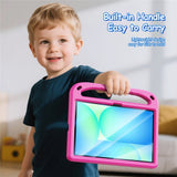 DUX DUCIS Samsung Galaxy Tab S10 Lite / S10 FE / S9 FE / S9 / S8 / S7 Children's Case with Stand Function & Stylus Pen Holder - Pink