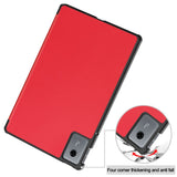 Lenovo Idea Tab 11 EIDERWOOD Leather Flip Case - Red